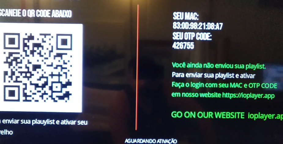 Registrando o iO Player no seu Roku TV