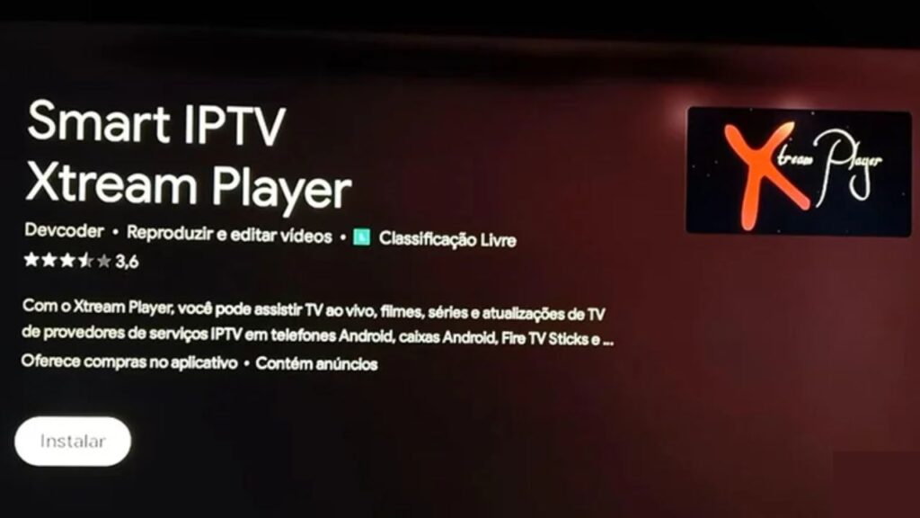 Instalando o Xtream Player na Android TV